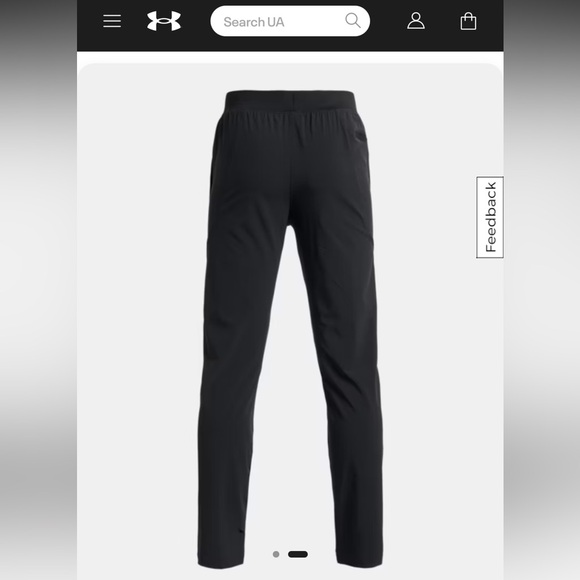 Boys' UA Unstoppable Tapered Pants. YMD. - Picture 2 of 6